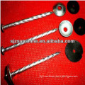 4.5*90mm galvanized assembled roofing nails with washers